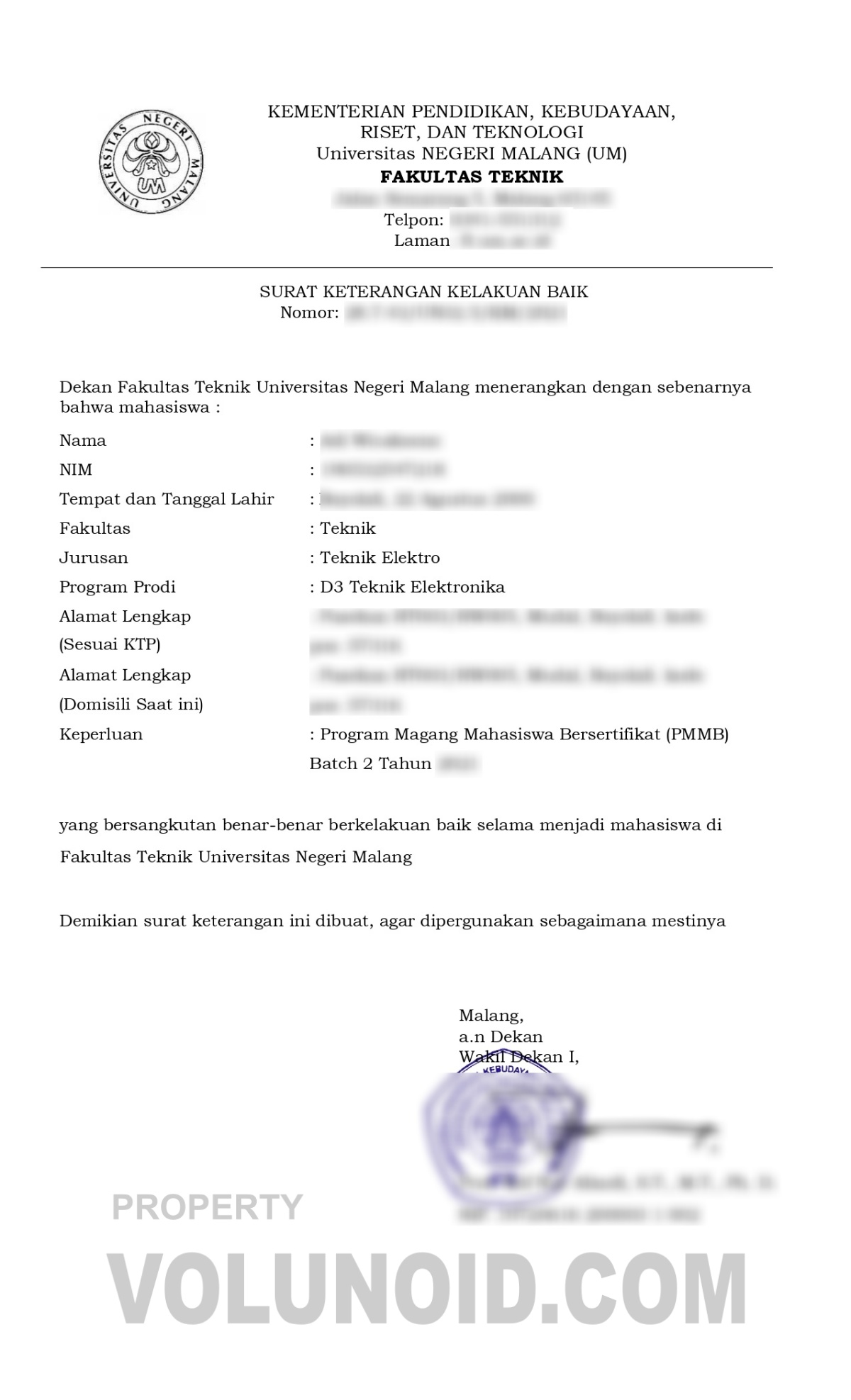 Contoh Laporan Magang Universitas Negeri Malang Jurusan Teknik Elektronika 01 1 Contoh Laporan Magang Universitas Negeri Malang Jurusan Teknik Elektronika 01 1 - Dokumen dan Contoh Laporan Magang Universitas Negeri Malang