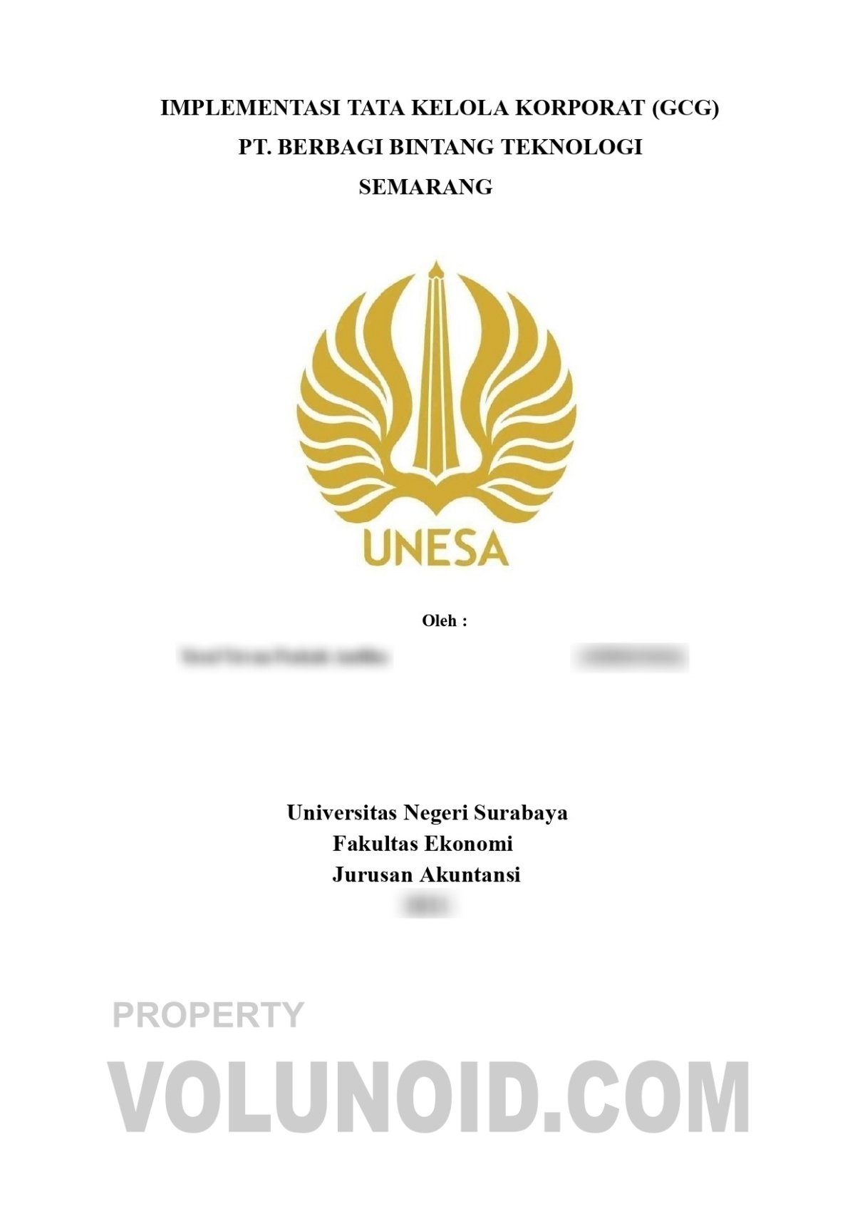 Contoh Laporan Magang Universitas Negeri Surabaya Jurusan Akuntansi 01 Contoh Laporan Magang Universitas Negeri Surabaya Jurusan Akuntansi 01 - Dokumen dan Contoh Laporan Magang Universitas Negeri Surabaya