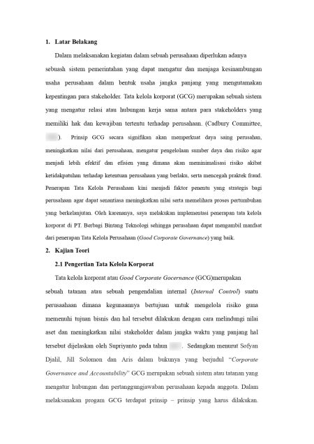 046 Yosef Yovan Paskah Andika Tugas Laporan TKK AK2018B Yosef Yovan.docx page 0002 Cara Menulis Latar Belakang di Laporan Magang dengan Baik dan Benar