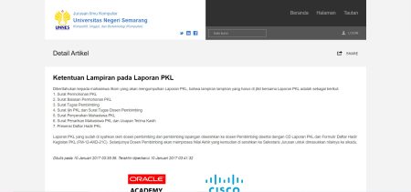 Ketentuan Lampiran di UNNES Ketentuan Lampiran Laporan Magang di UNNES yang harus disertakan