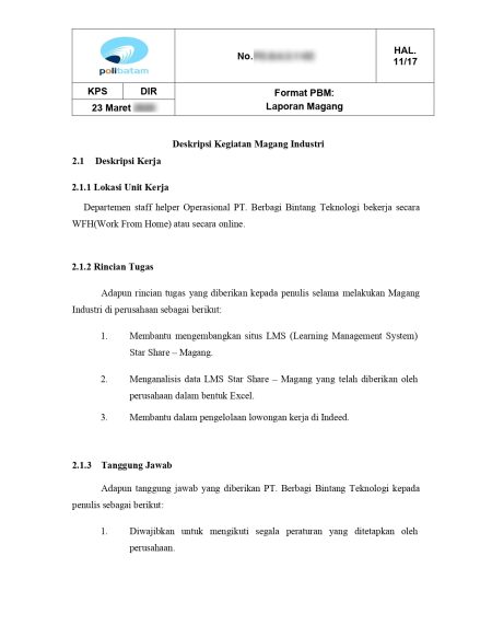 laporan magangMoh. Awaludin page 0011 Uraian Tugas di Laporan Magang
