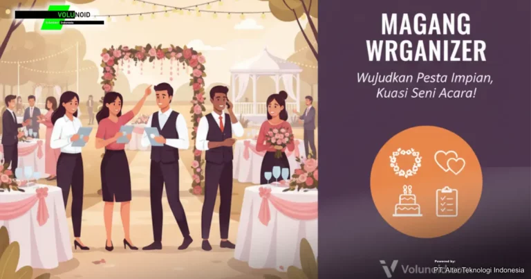 magang wedding organizer Iklan lowongan magang wedding organizer dari Volunoid.com.